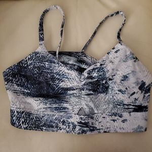 Fabletics snakeskin medium/low impact bra